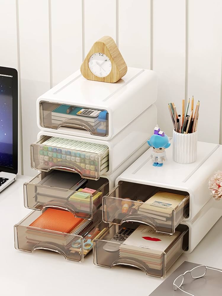 Amazon.co.jp: 引き出し 卓上収納ケース 収納ボックス