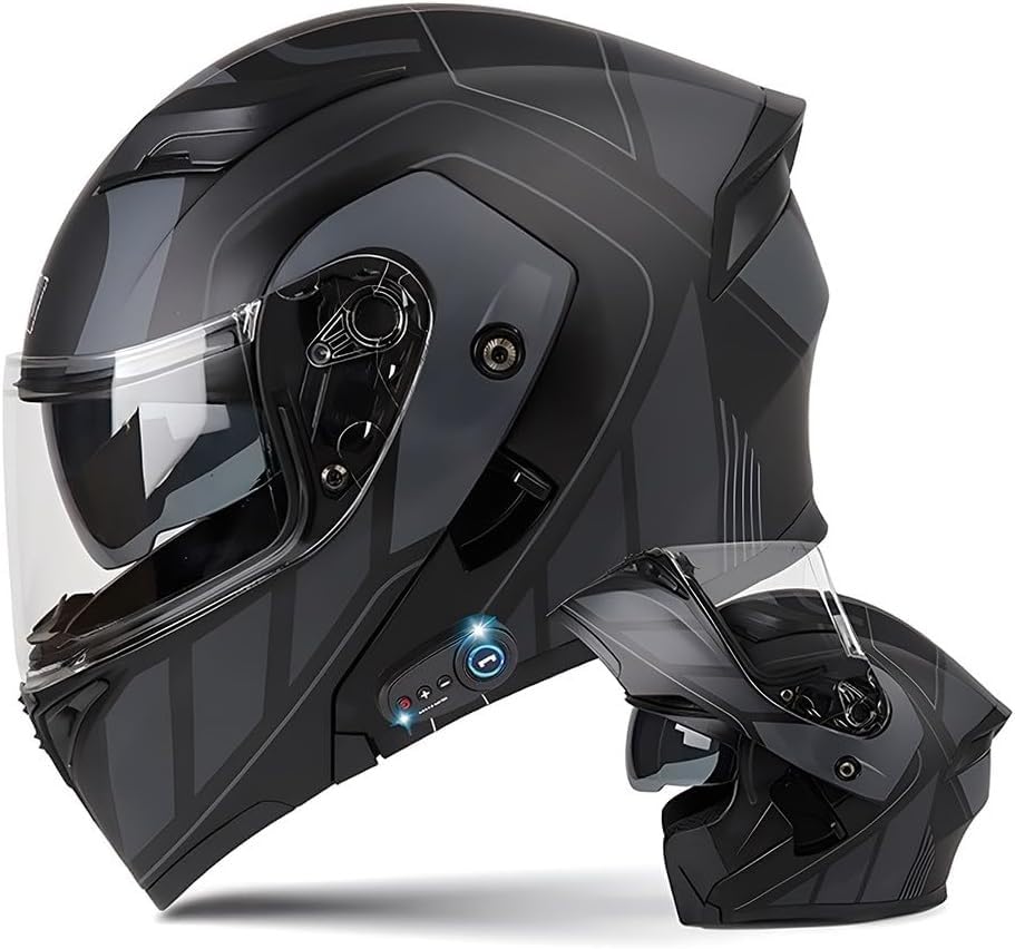 Casque de moto modulable anti-buée pour éliminer la buée XL