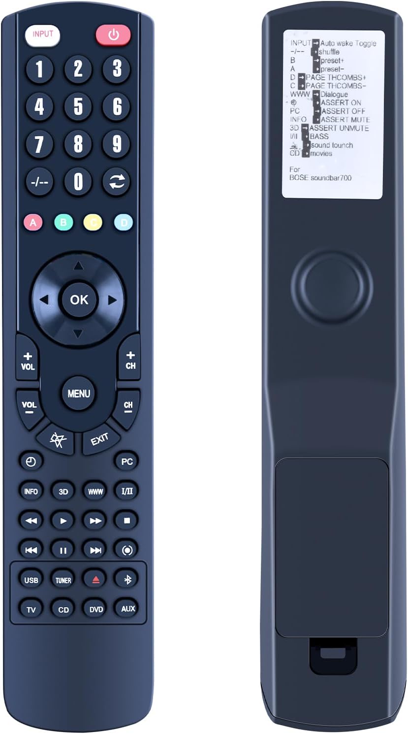 Replacement Remote Control for Bose Soundbar 700 Compatible with Home Theater Accessories