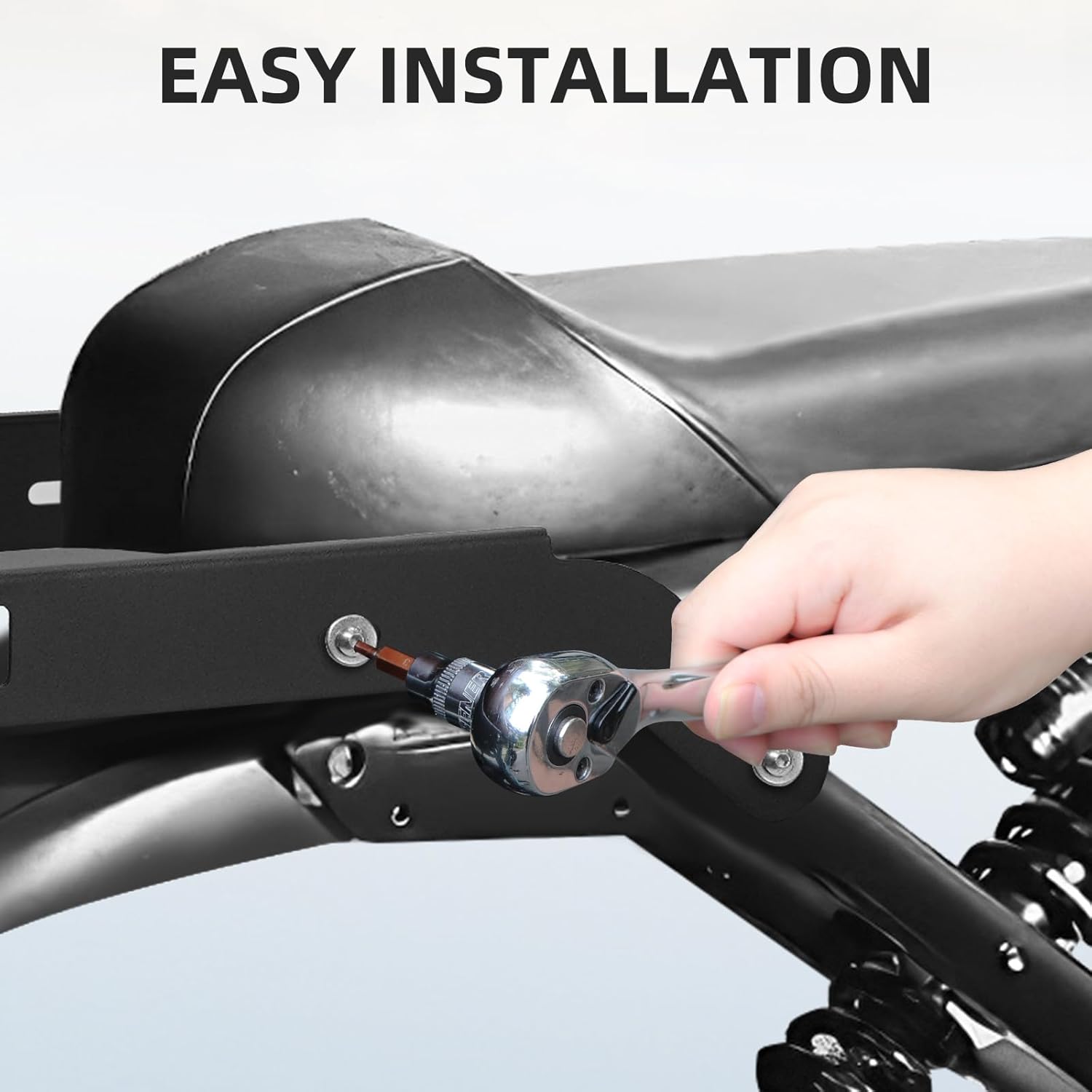 Rear Luggage Rack for Super 73 RX/R Adventure Series/R Brooklyn/R/R Blackout SE, High Toughness Rear Luggage Carrier, Steel Tailstock Bracket Accessories for Super 73 R Series