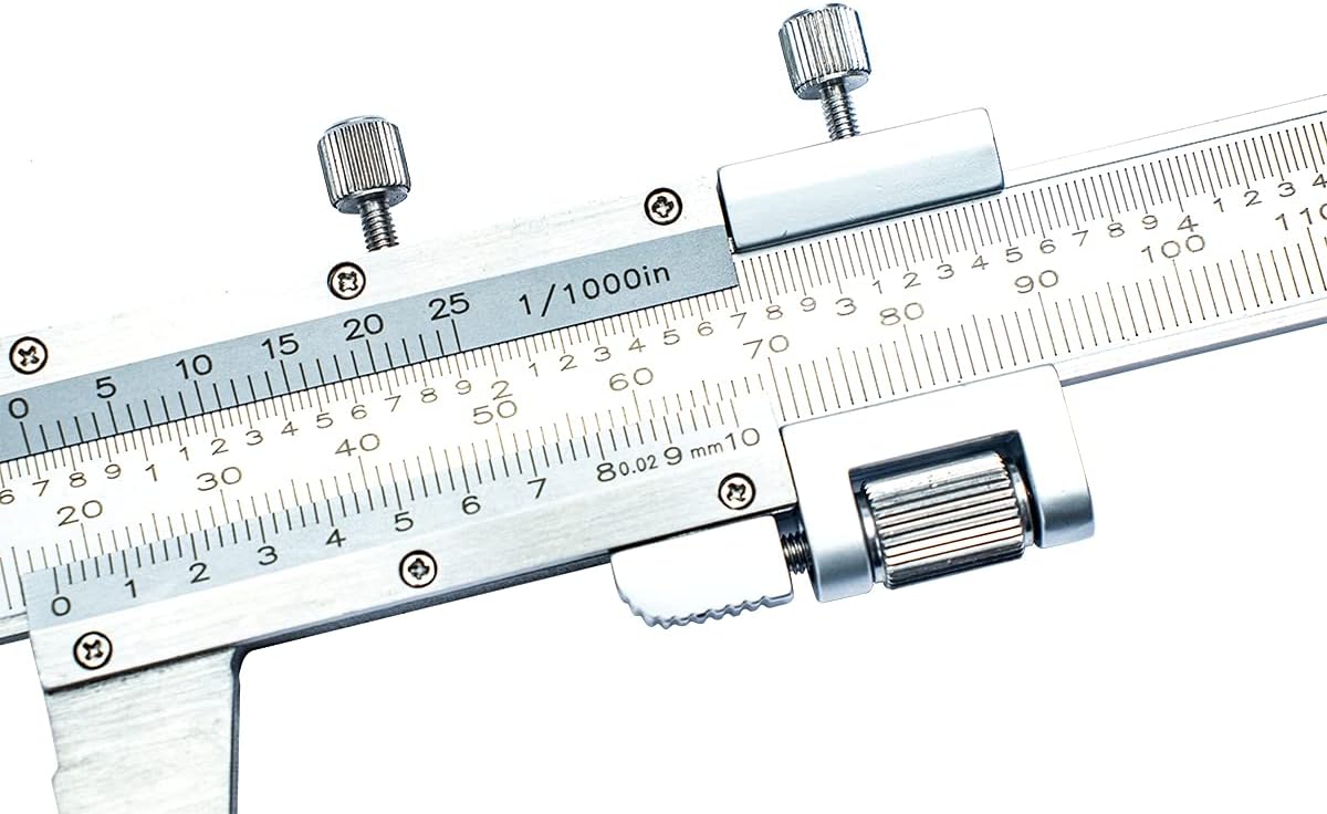 Dasqua 1490-7015 0-300mm / 0-12" Stainless Steel Vernier Caliper with Fine Adjust