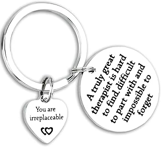 Therapist Gifts Keychain Great Therapist Appreciation Key Chain Thank You Gift for Speech Language Therapist SLP Occupational Respiratory Therapist Mental Health Therapists Gift