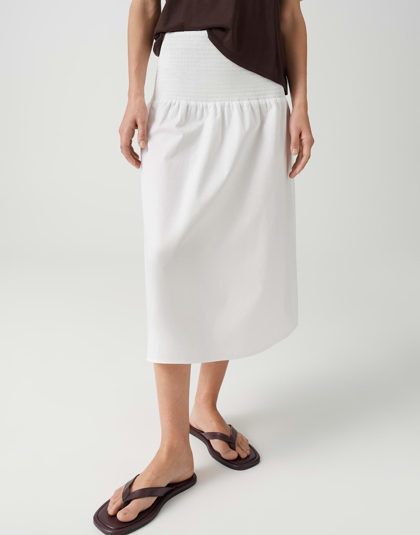 OPUS Damen Midirock | Sommerlicher A-Linien Rock aus BCI Cotton