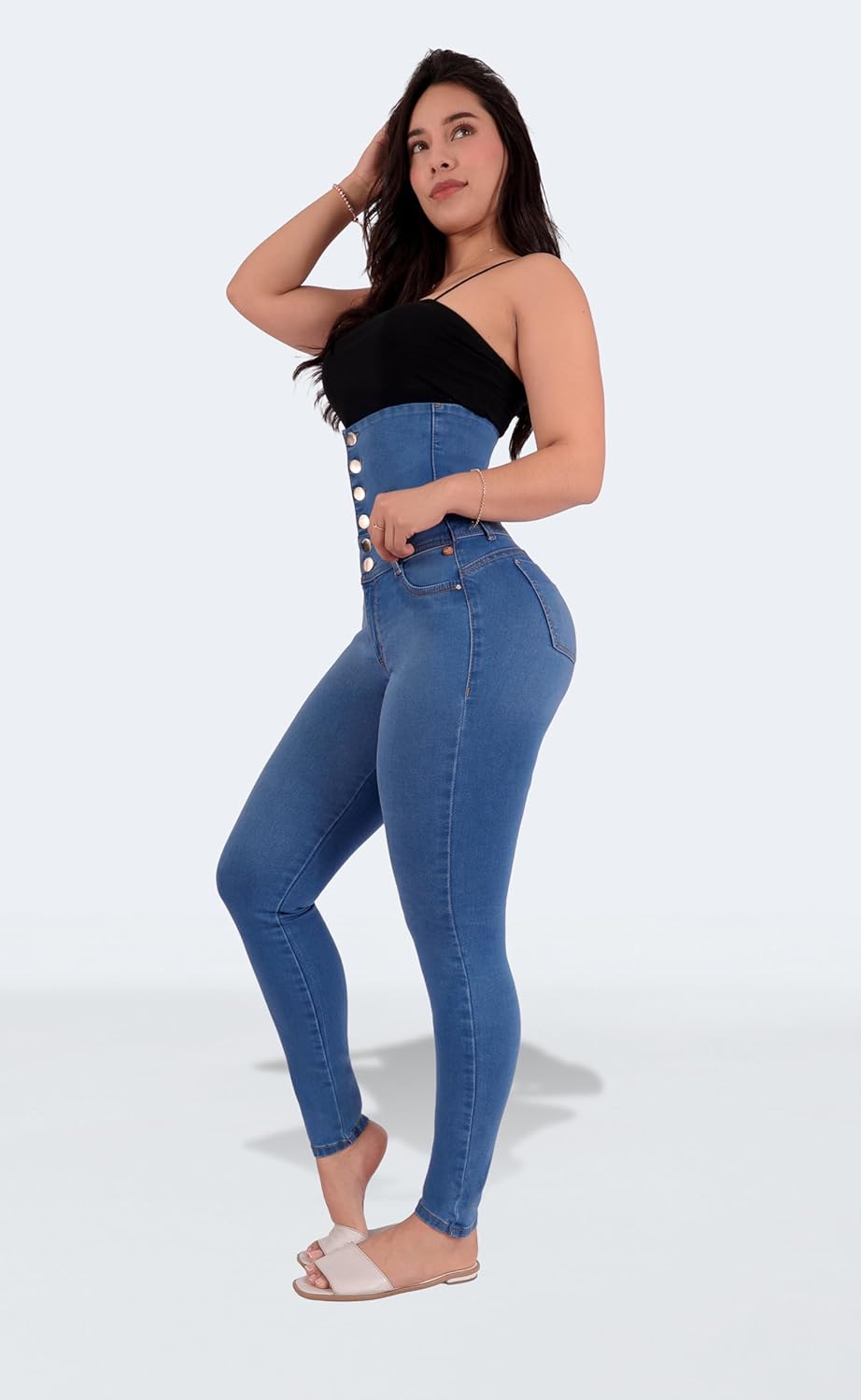 Jeans Designed to Sculpt Your Body Like a Second Skin, Created from Scratch to Enhance and Firm Your Figure