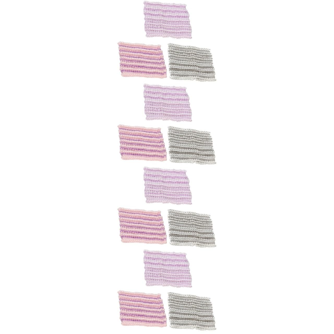 Ipetboom 12piezas Diademas De Maquillaje De Malla Para y Lavado Facial Accesorios De Belleza Suaves y Cómodos Diseños De Moda Color Aleatorio