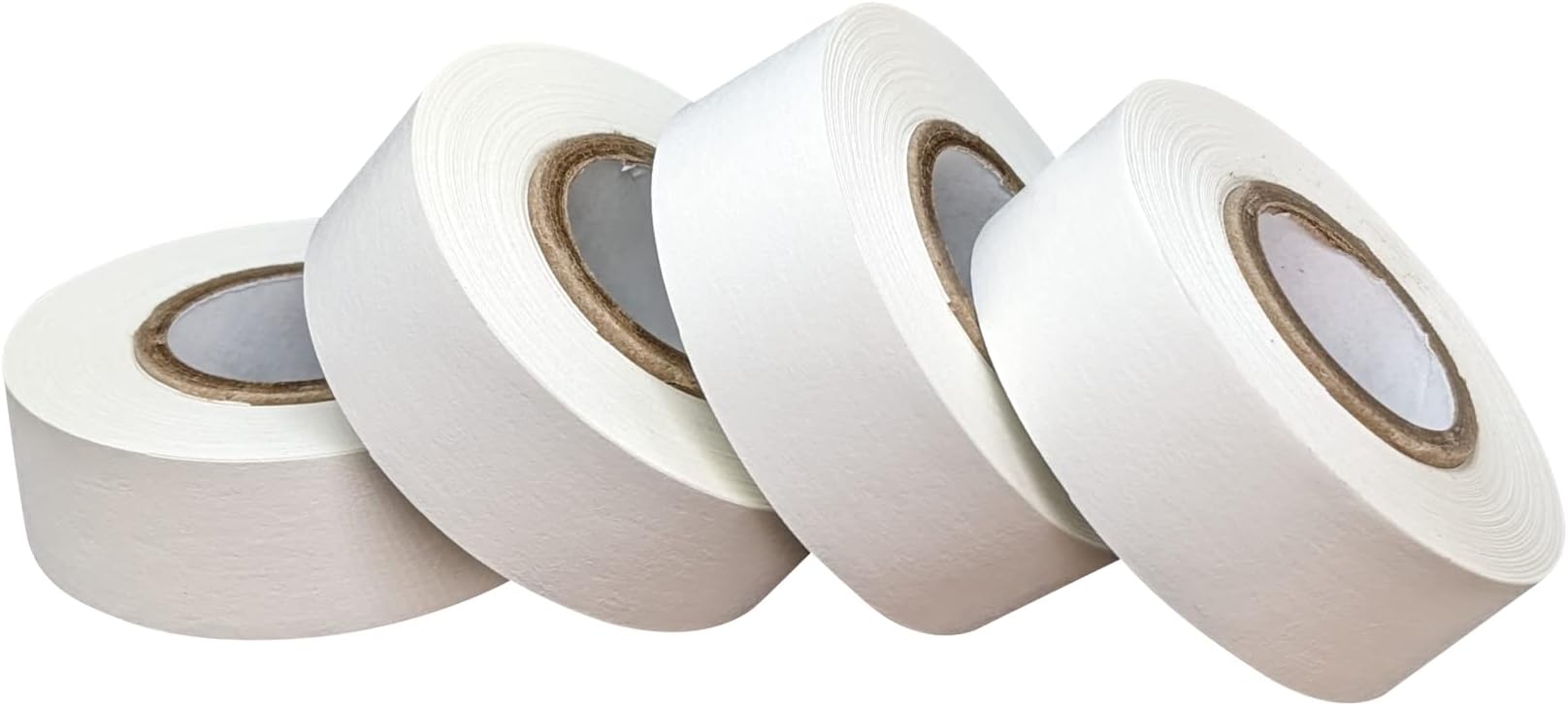 Lab Labeling Tape White Pack, 500" Length x 3/4" Width, 1 Inch Core [4 White Rolls]