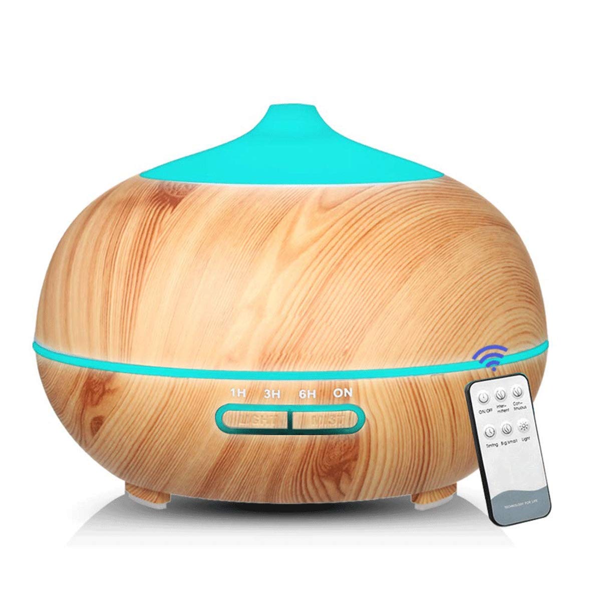 Shhjjpy 400Ml Wood Grain Essential Oil Diffusers Ultrasonic Humidifier Portable Aromatherapy Aroma Air Purifiers