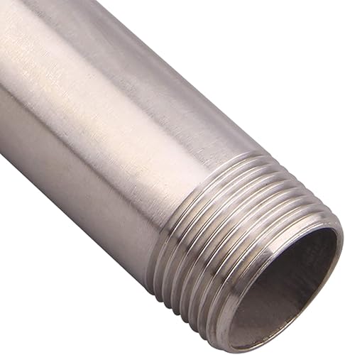 Miniatura 62 de 1/2" X 1/2" NPT Macho NPT Acero Inoxidable 304 Acoplamiento De Tubo De Acoplamiento De Acoplamiento De Tubo De Montaje 4" Longitud
