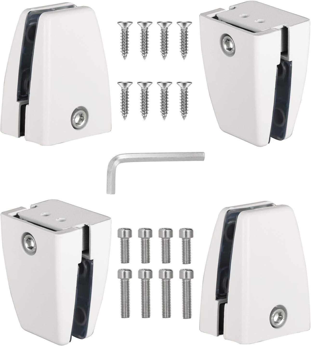 4PCS Aluminum Alloy Clamp Support Office Desk Partition Bracket Shelf Clip Clamp