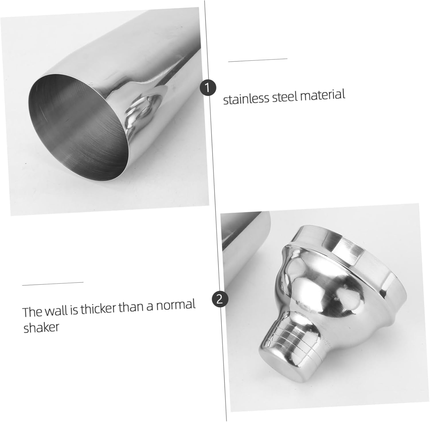 22pcs Stainless Steel Bartender Set Cocktail Shaker Barware Kit Measuring Cup Professional Drink Strainer