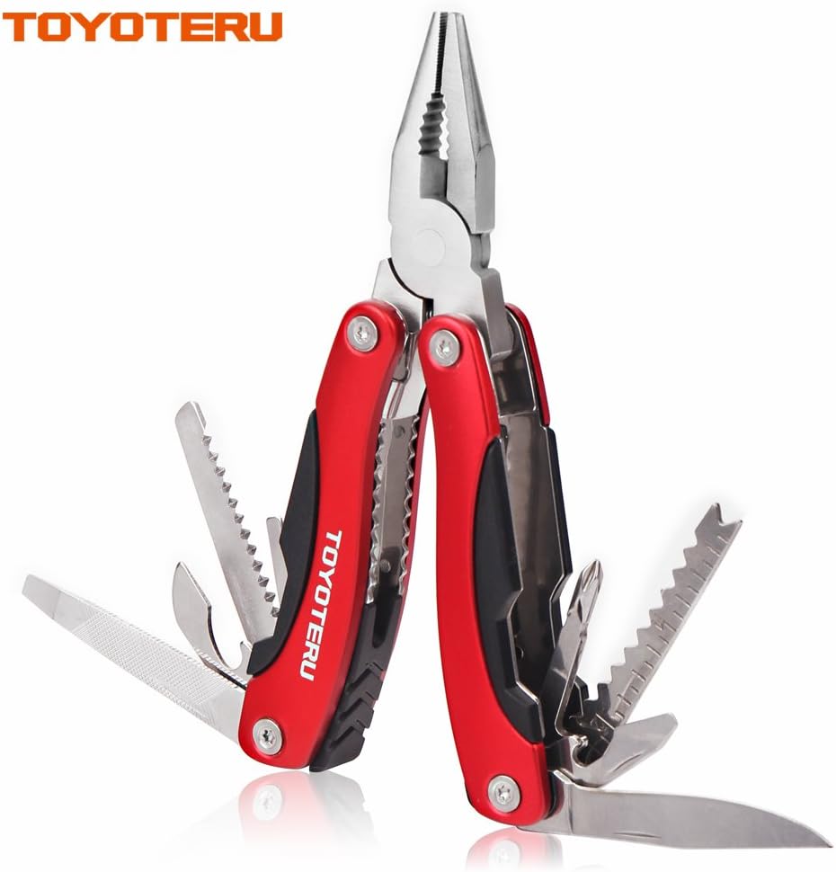 14 in 1 MultiTool Multi Purpose Pliers, Knife, Ruler, Cable Cutter, Needle Nose Pliers, Saw, File, Screwdrivers, and More!