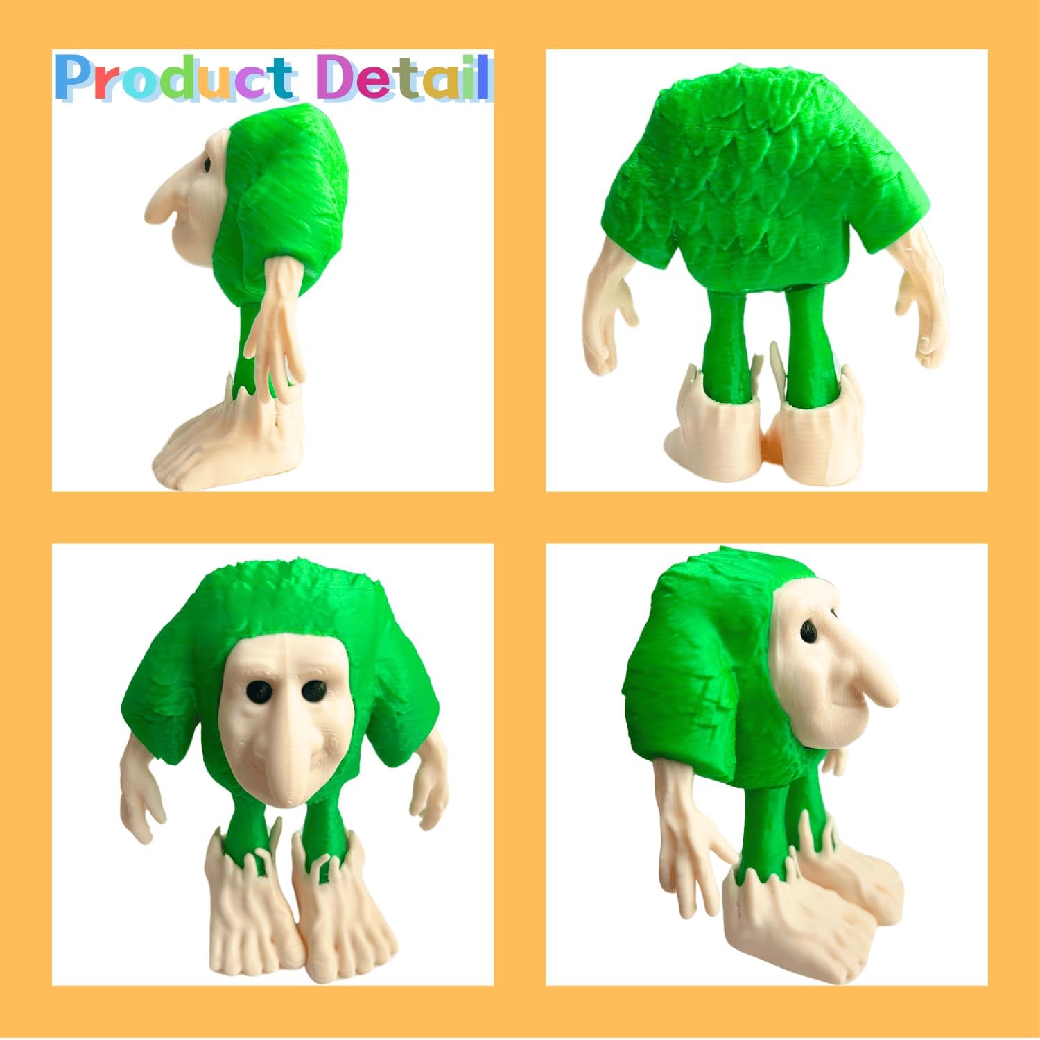 Condition photo showing New/Like New for italian brainrot action figures, brainrot toys tralalero tralala meme shark toy figures, collectible creative 3d brainrots gifts for fans greenwhite