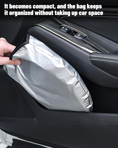 Miniatura 7 de BESTVIEW Parasol para parabrisas de automóvil compatible con Mini Cooper F55, Cooper S, Hardtop 4 puertas 2015-2024 2025, parasol reflectante