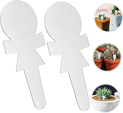 Miniatura 5 de Cabilock 50 etiquetas de metal para plantas, letreros de metal, etiquetas de nombre de plantas de suculentas, etiquetas de acero inoxidable,