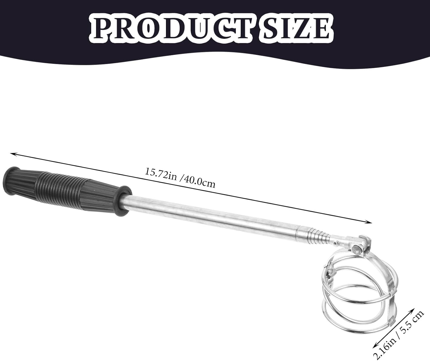 Telescopic Golf Ball Retriever with Skid Grip Golf Ball Collector for Easy Retrieval and Rough Terrain Automatic Locking Device for Secure Use image 5