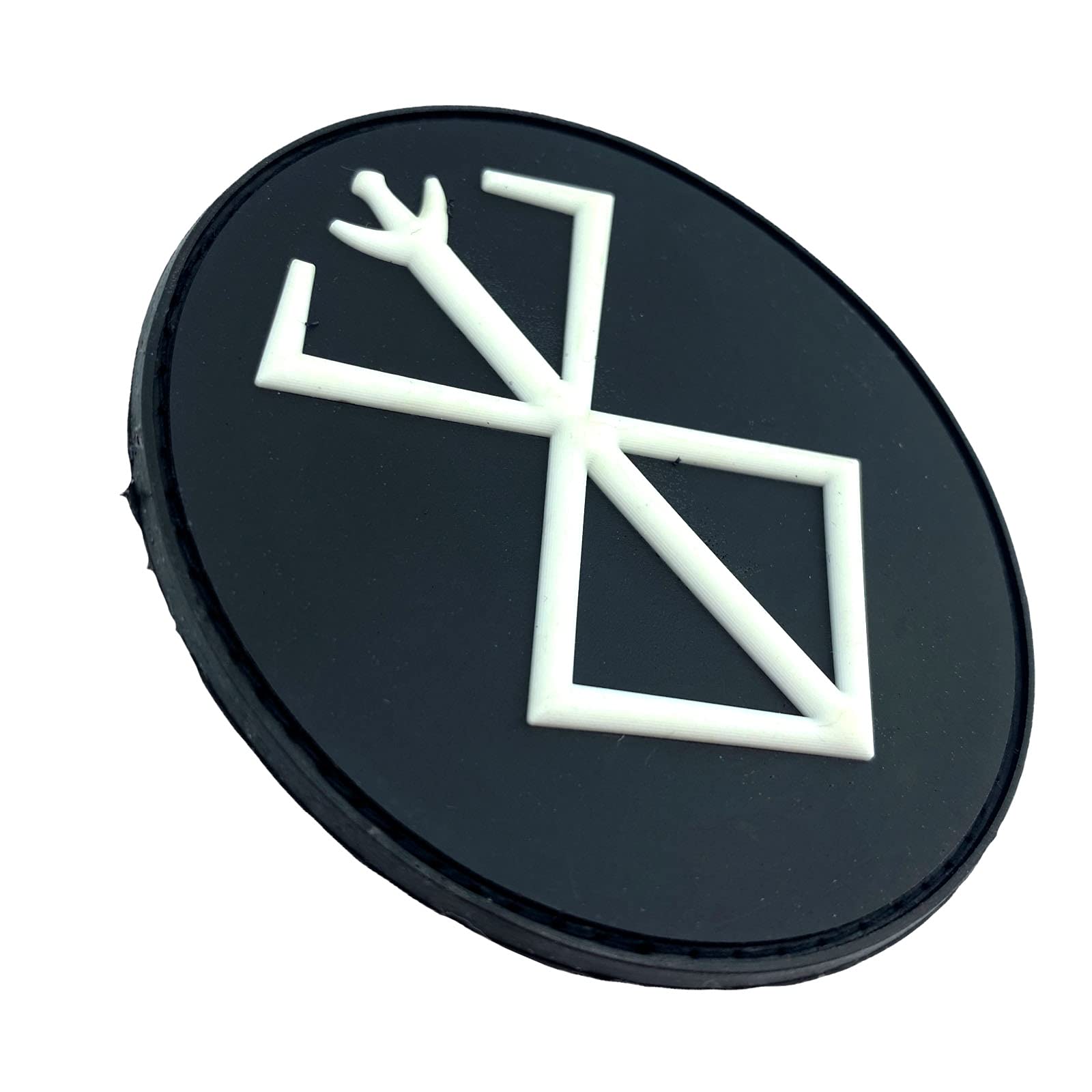 Patch Nation Berserk Berserker Oval Brand of Sacrifice Norse Airsoft Paintball PVC Morale Patch (Black Glow in the Dark) - Image 2