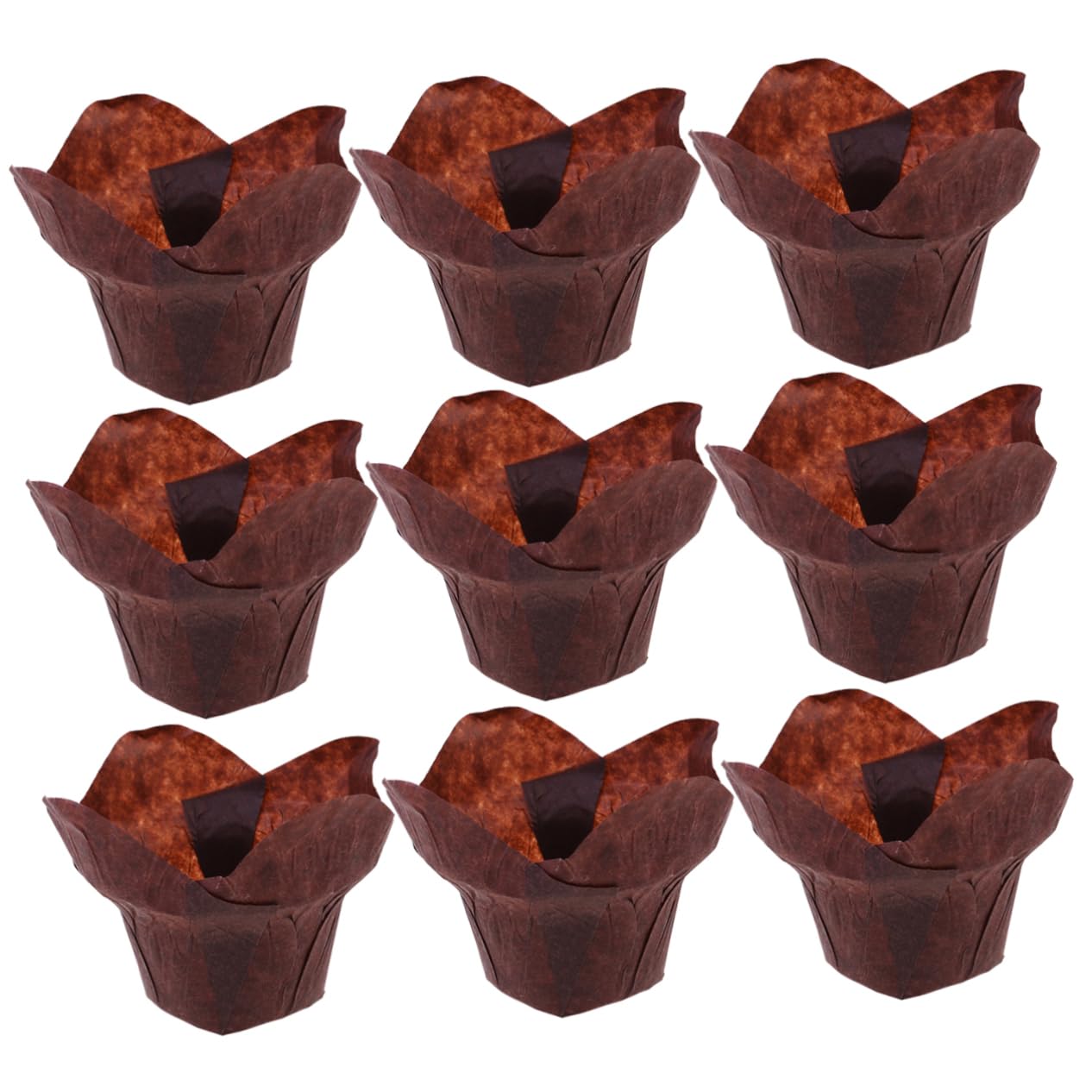 HEMOTON 300 Piezas papel de regalo vasos de papel para postres papel de la magdalena tazas de lata de muffins horneando taza de muffins taza de papel para hornear pastel vaso de papel loto