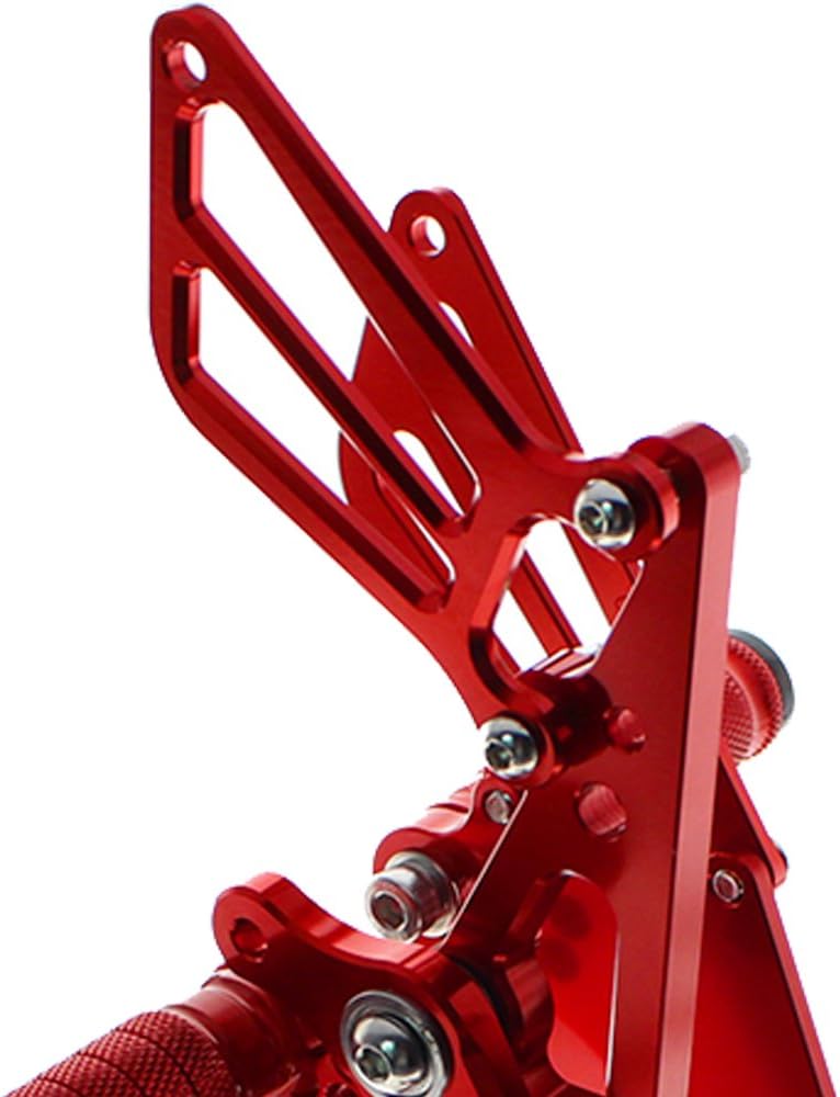 FXCNC CNC Motorcycle Adjustable Rearsets Foot Pegs Rear Set Footrests Compatible with GSXR 600 750 GSX-R600 GSX-R750 GSXR600 GSXR750 2011-2020