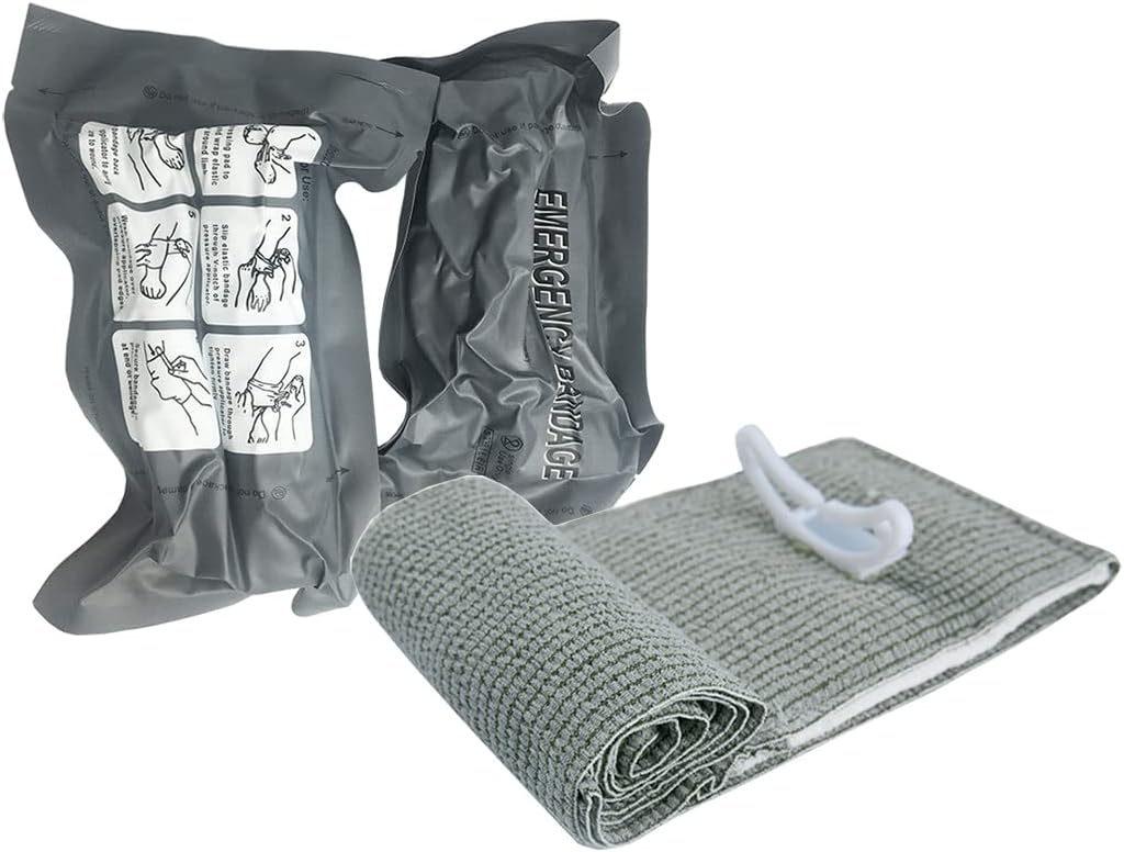6" Israeli Bandage 3 Pack, Emergency Tourniquet First Aid