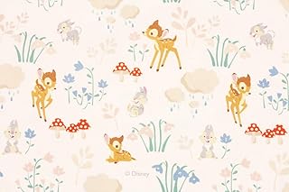 Disney Character Fabric Bambi Fabric Cotton Twill Bambi Thumper 17.7 x 43.3 inches (45 x 110 cm)