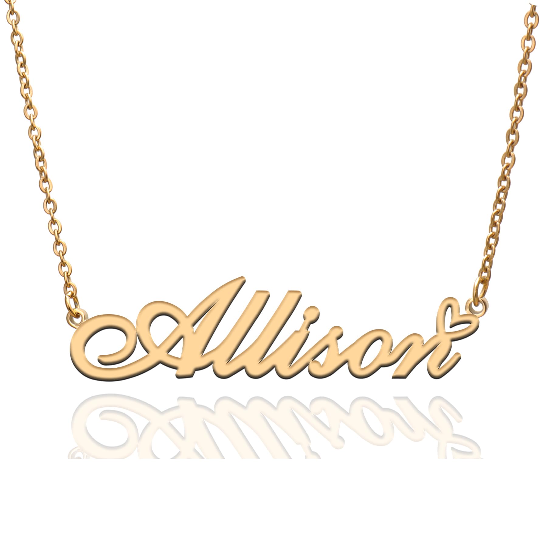 Custom Name Necklace Customized Personalized Plated Necklace for Mother Daughter Friendship Women Valentine's Day Christmas Birthday New Year Party