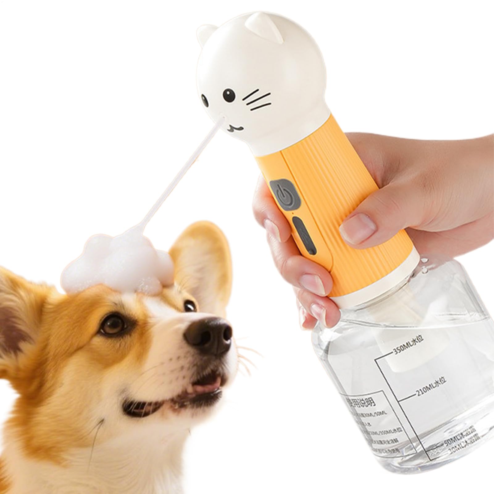 Mousseur de shampooing électrique pour chien pour un bain doux et relaxant