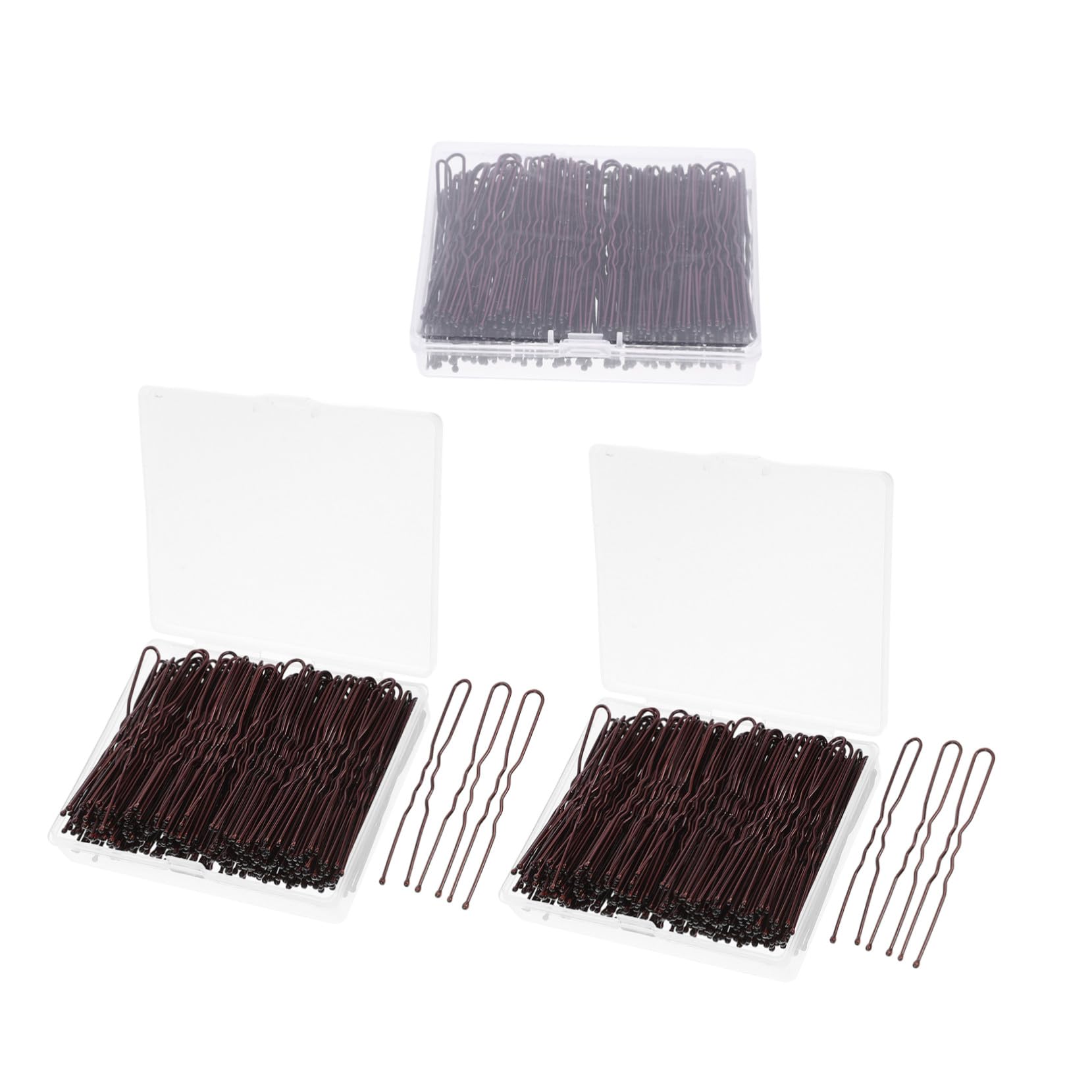 Beaupretty 600stücke U-förmige Metallhaarnadeln Haarnadeln Aus Metall Haaraccessoires Für Damen Duttfrisuren-haarnadeln Reisebox Mit Haarnadeln U-förmige Für Alltags Und Festtagsfrisuren