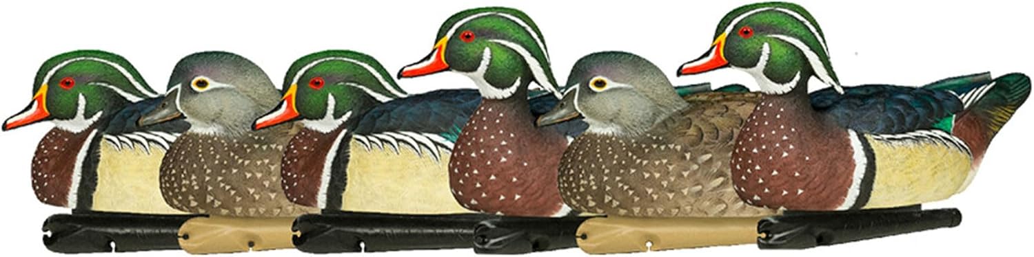 Avian X Topflight Pintail Decoys, Rugged Realistic Floating Duck Decoys for Hunting, Weight-Forward Swim Keel