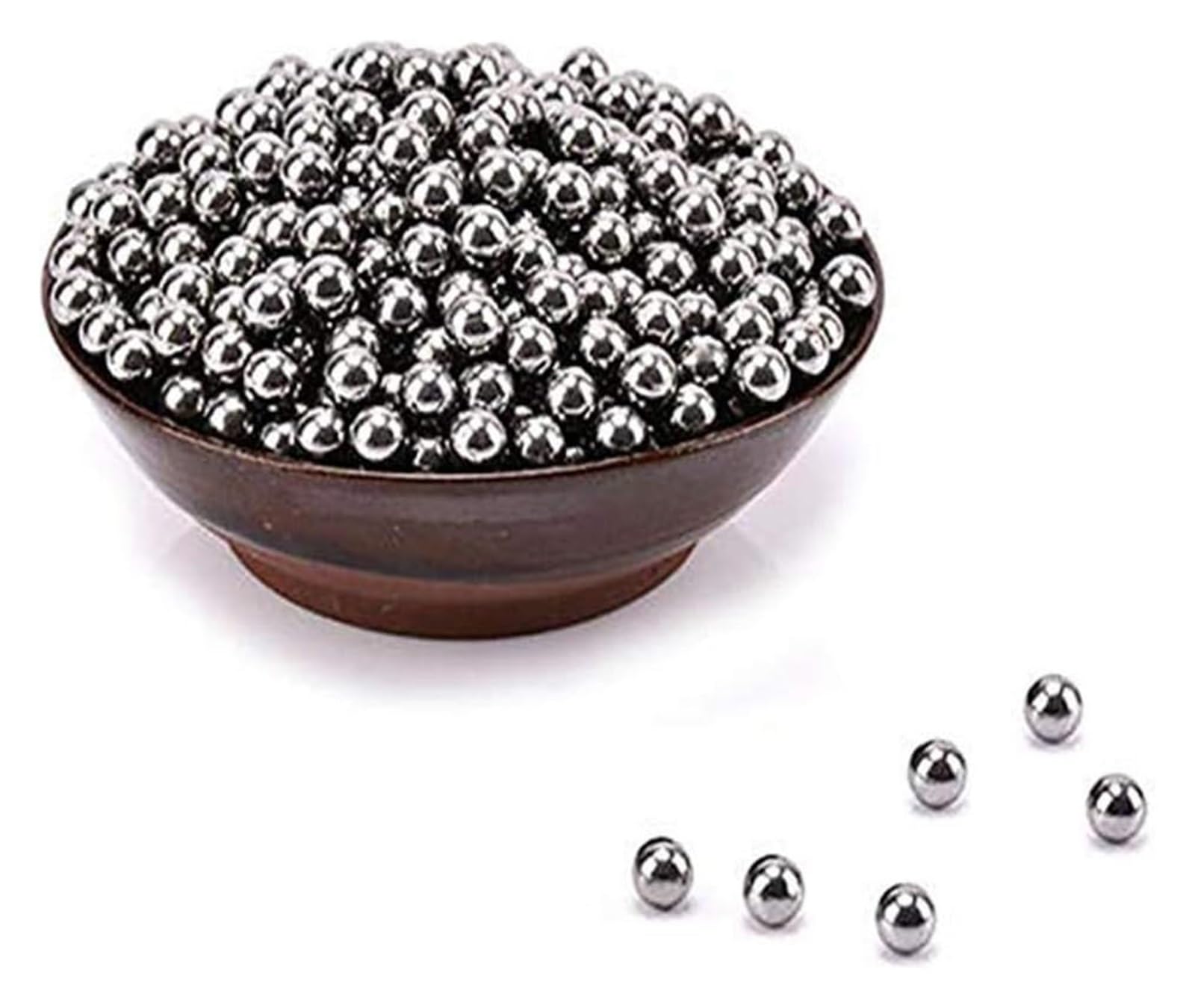 Roulement à billes en acier, 1 kg, bille en acier au carbone, bille en acier de précision, bille pleine, bille ronde en acier(7.5mm)