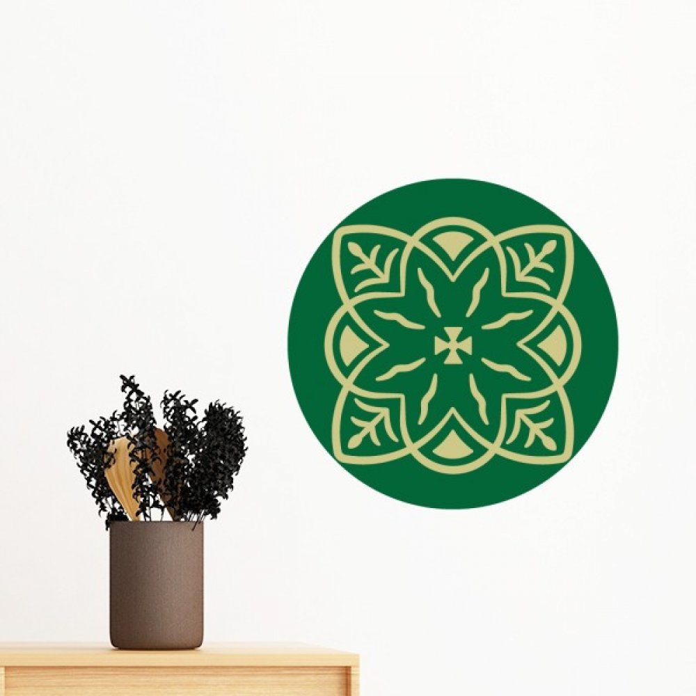 Mur autocollant mural amovible vinyle motif Talavera vert décoration DIY