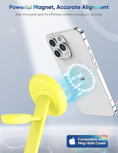 Miniatura 5 de Estación de carga inalámbrica magnética para Apple Series, 3 en 1 de 15 W, soporte de carga rápida Mag-Safe con adaptador QC3.0, para iPhone 15, 14,