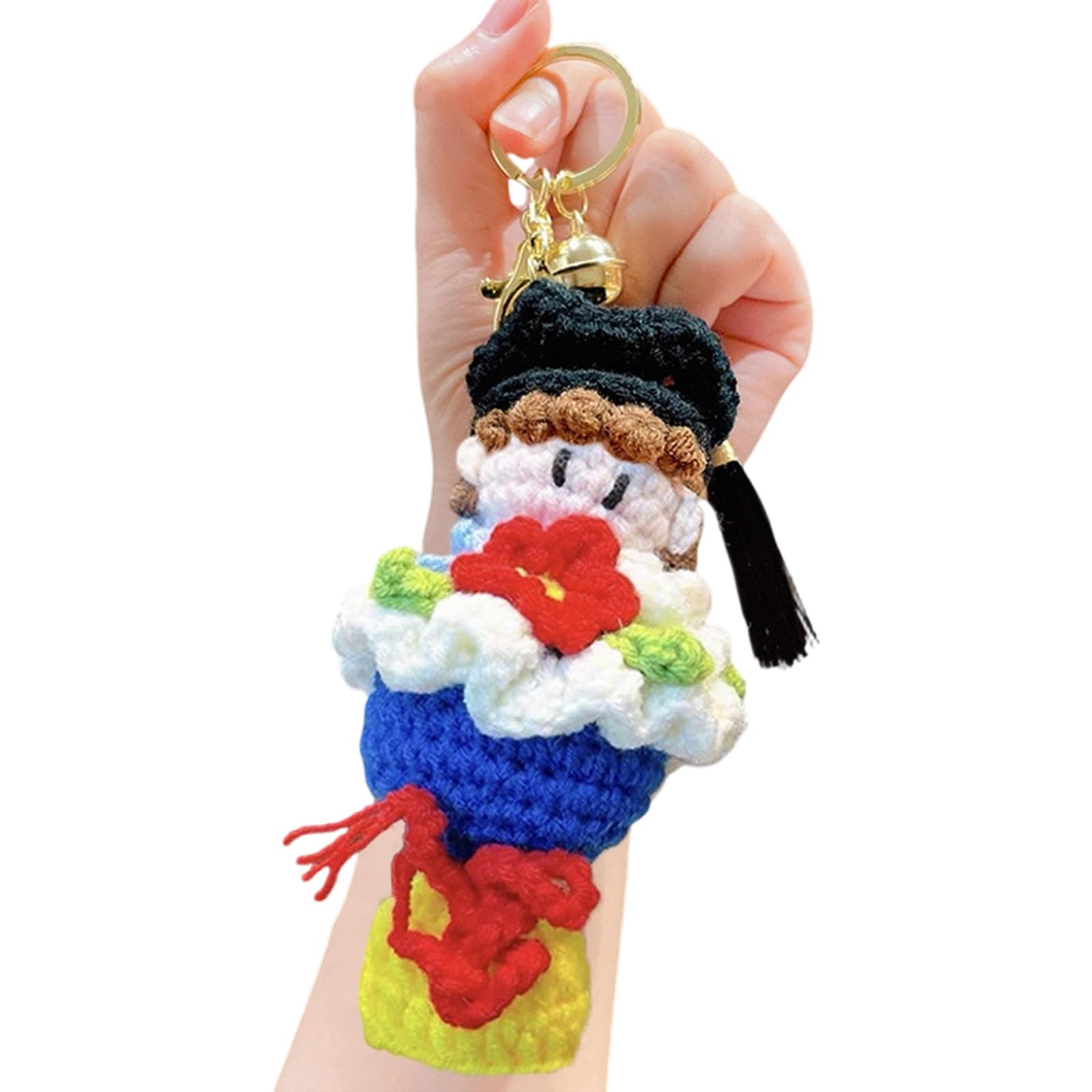 Tsophreniq Delicate Yarns Commencement Keepsakes Individualized Degree Gift Suitable As Party Giveaways or Individual Use Crochet Keyring