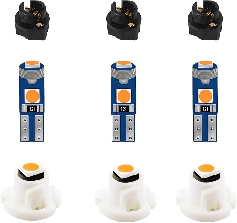 Kit de lâmpadas LED amarelas para painel e ar-condicionado ASACEXU Jeep Wrangler TJ 1997–2006 – 16 peças