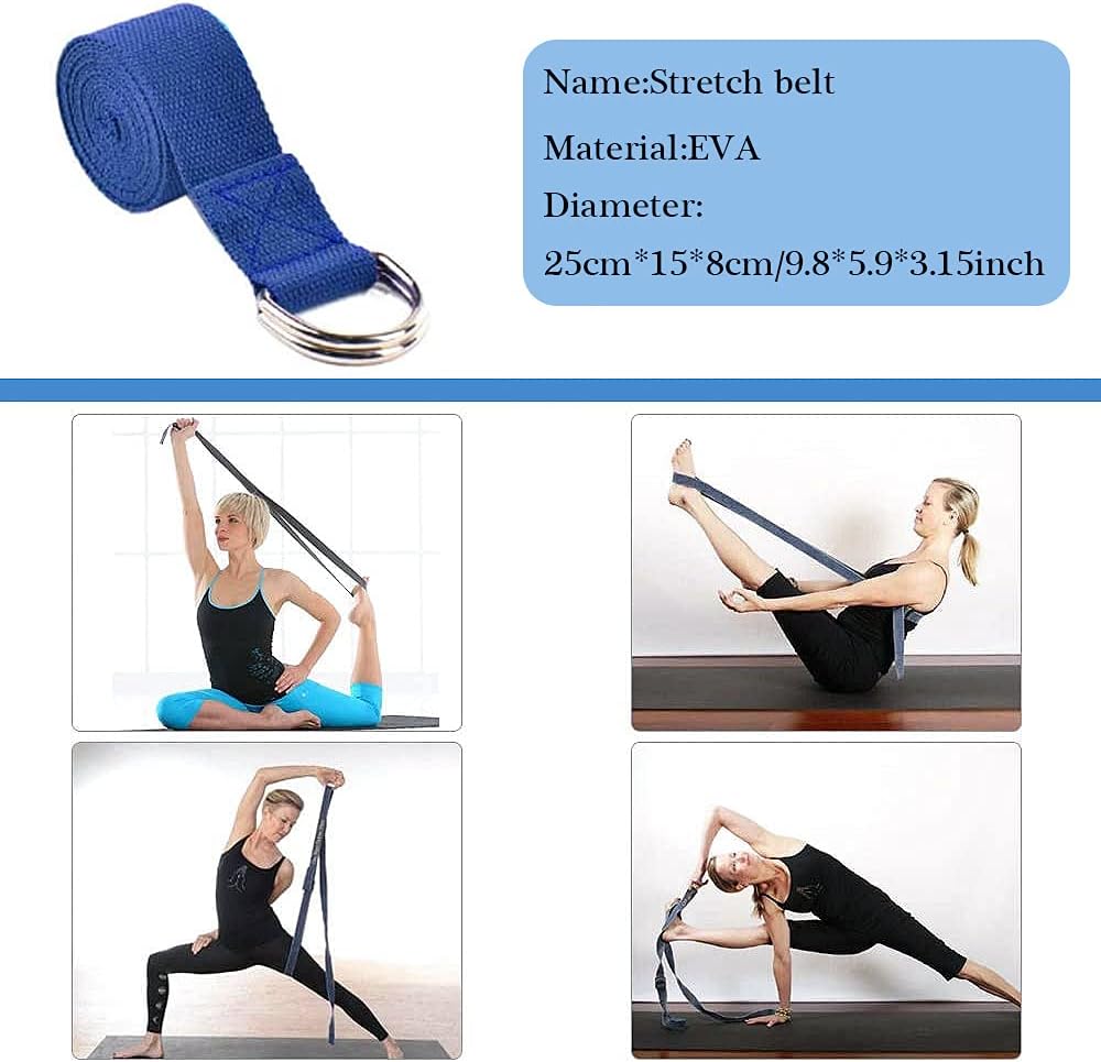 Yoga Kit and Sets for Beginners 5 Pcs, Yoga Starter Kit Include Yoga Ball (25cm), Yoga Block, Stretching Strap(183cm), Resistance Loop and Exercise Band(150cm), Yoga Accessories for Women : Sports & Outdoors