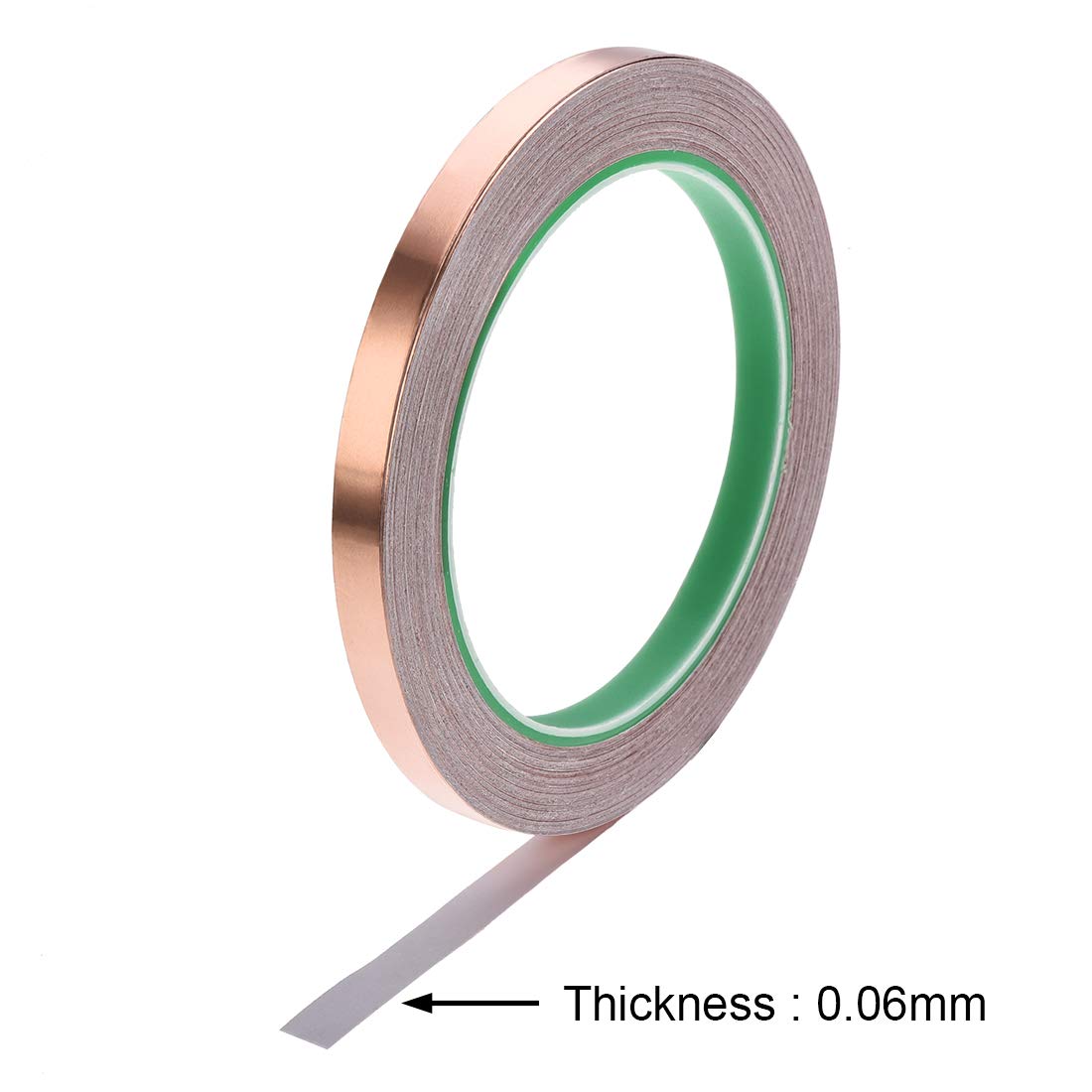 Accessori per Utensili Fai da Te Nastro di Schermatura in Lamina di Rame da 6 Mm, 8 Mm, 10 Mm per Schermatura EMI Emf E Rfi Nastro Adesivo Conduttivo Lunghezza 20 M/21,8,