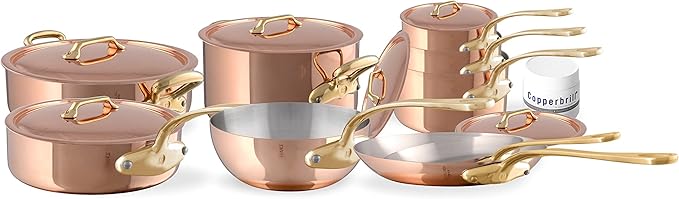 Mauviel M'Heritage 200 B Copper Cookware Set