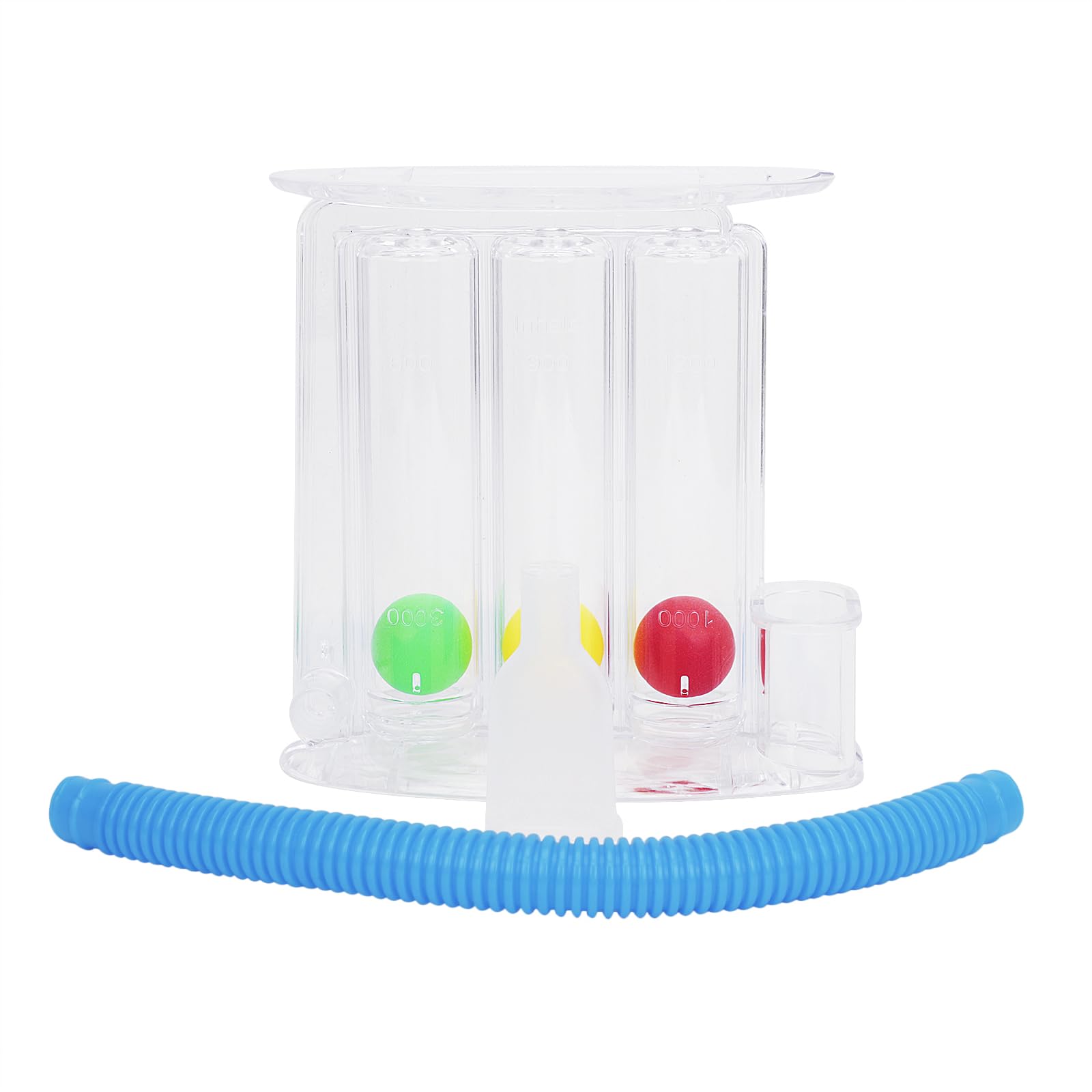 Deep Breathing Exerciser 3 Ball Incentive Spirometer Lung Exerciser Device Breath Measurement System Daily Training Device Home Use Portable Respiratory Exerciser Inhalation and Exhalation Modes - Image 3