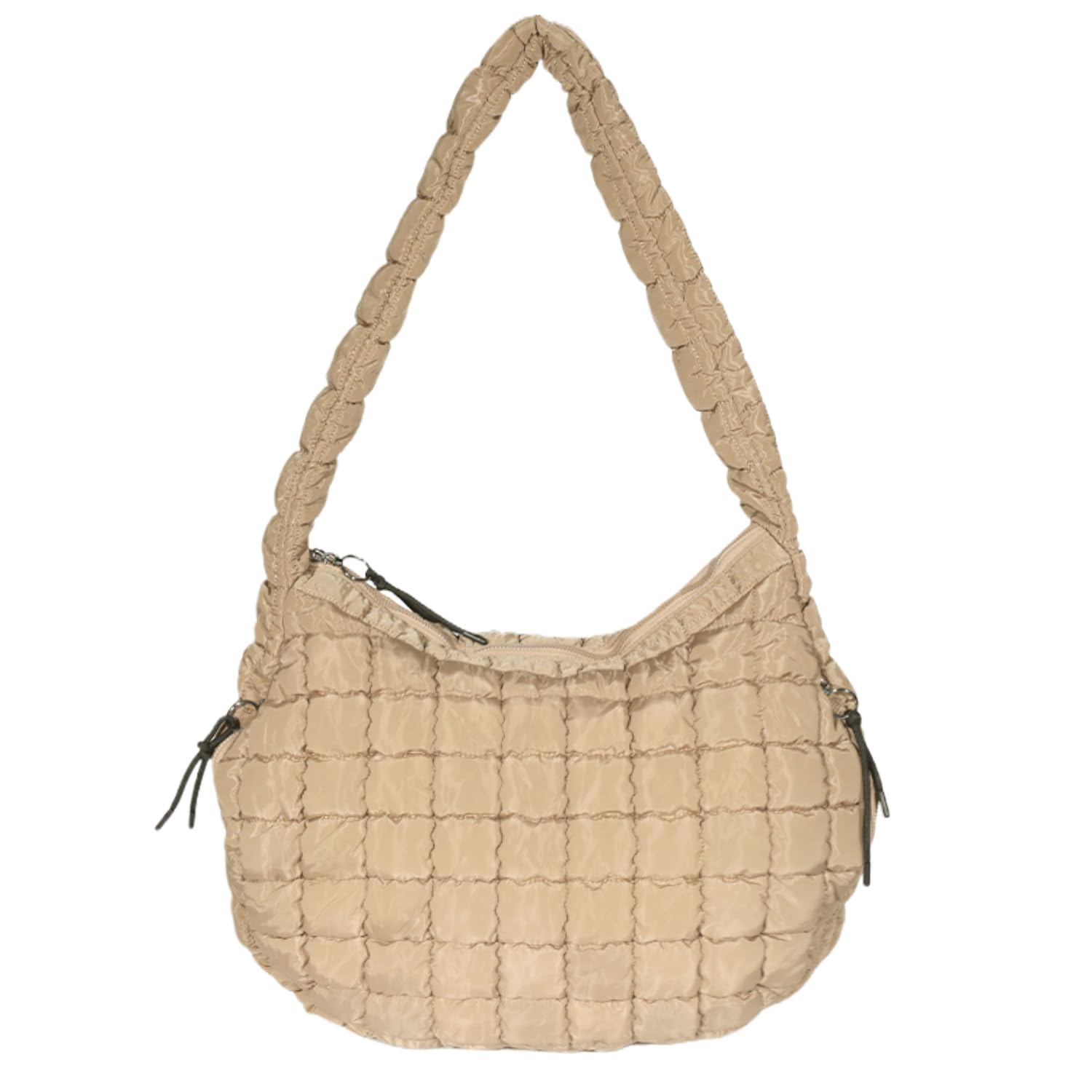 Puffer Tote Bag for Women Large Quilted Tote Bag Crossbody Lightweight Nylon Puffy Hobo Bag Carryall Shoulder Bag for Women