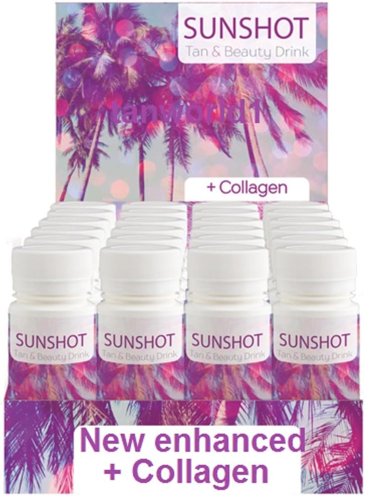 Sunshot Tanning & Beauty Drink enhanced with Collagen (24 bottles/display box)