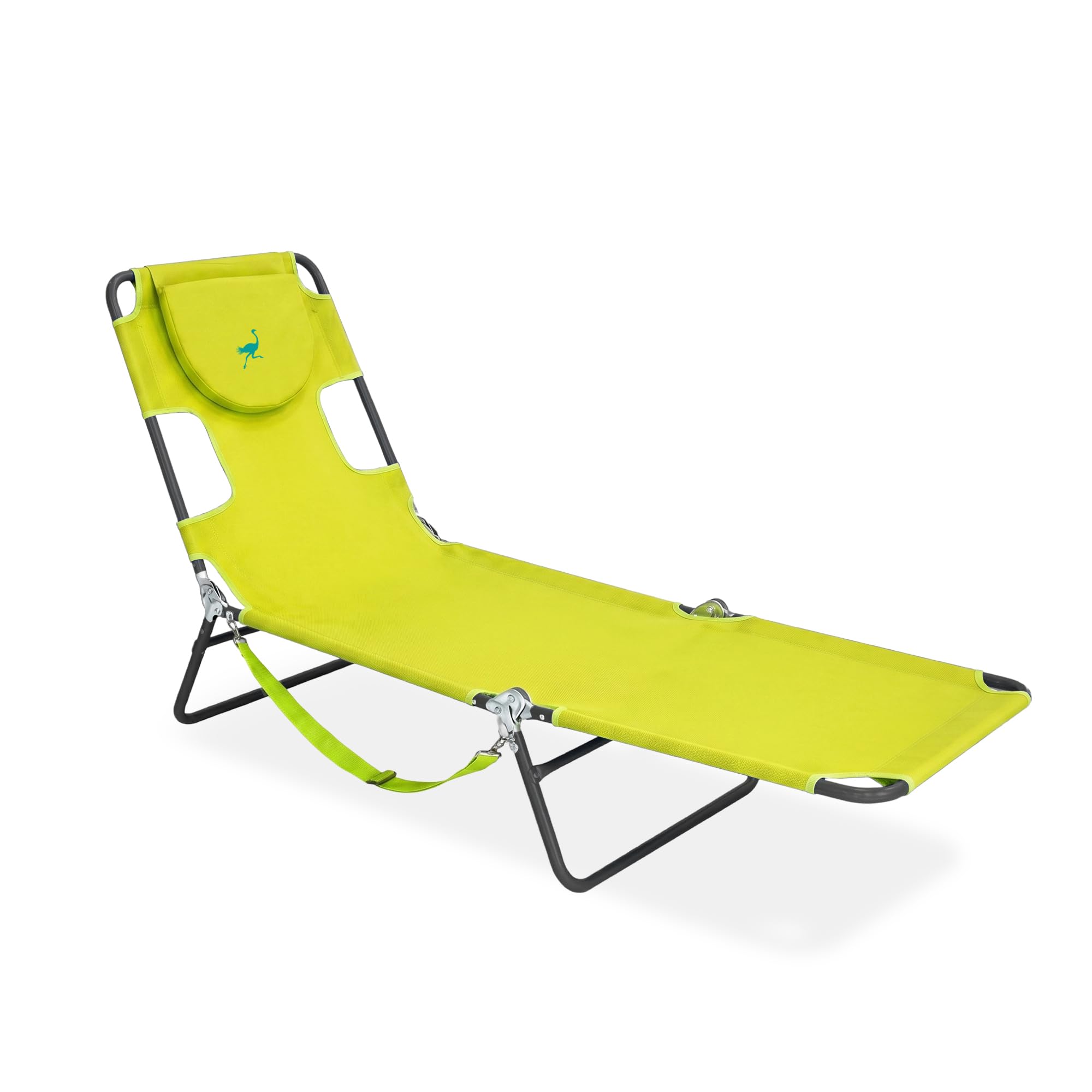 Ostrich The Original Chaise Lounge 72 x 22 Inch Portable Reclining Lounger