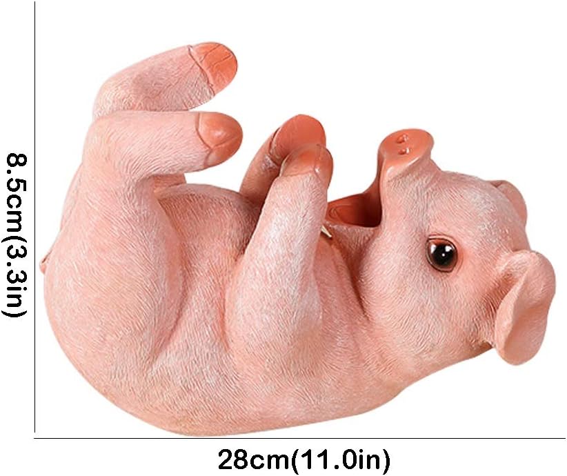 Wine Racks Worktop Creative Pink Pig Wine Bottle Holder Decorative Display Stand Statue Multifunctional Piggy Bank for Desktop Decoration and Storage of Wine Bottles Small Wine Rack