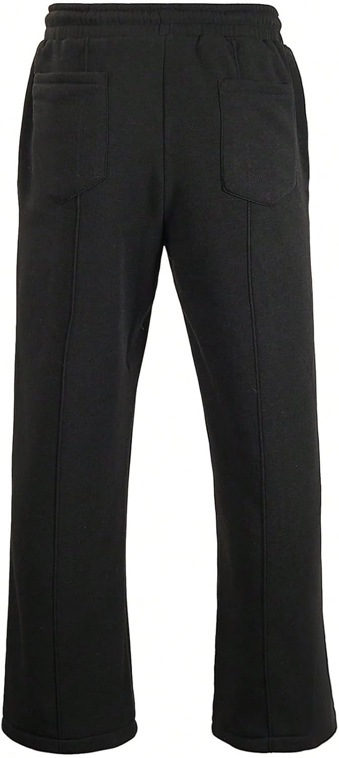 GORGLITTER Men's Sweatpants Baggy Joggers Low Waisted Rise Wide Leg Drawstring t Loose Fit Track Sweat Pants - Image 2