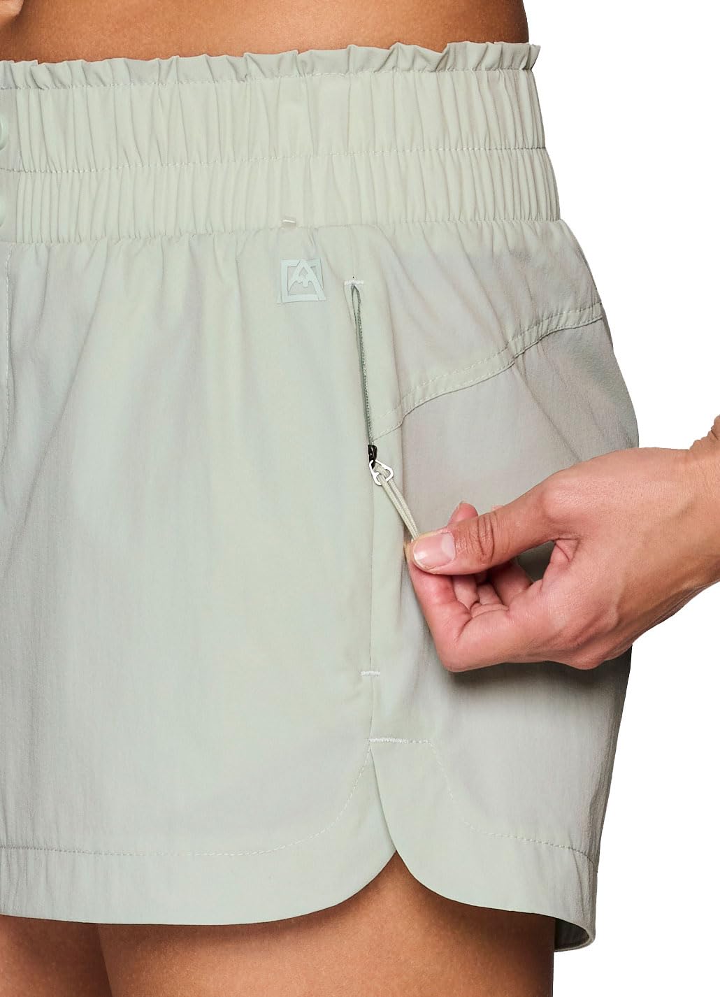 Avalanche Everyday Hiking Short for Women, Multifunctional Quick Drying Woven Fashion Walking Shorts with Zipper Pockets Desert Sage XS