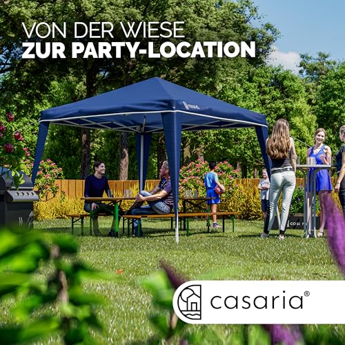 Casaria Pavillon Capri 3x3m Metall mit UV-Schutz und Wasserdicht