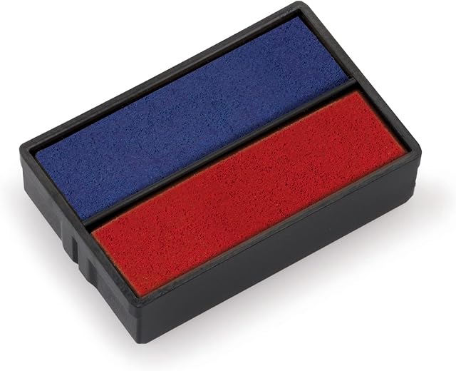 Trodat Replacement Ink Pads 6/4850 - Pack of 2 - Red/Blue Ink - For The Printy 4850 and 4850/L