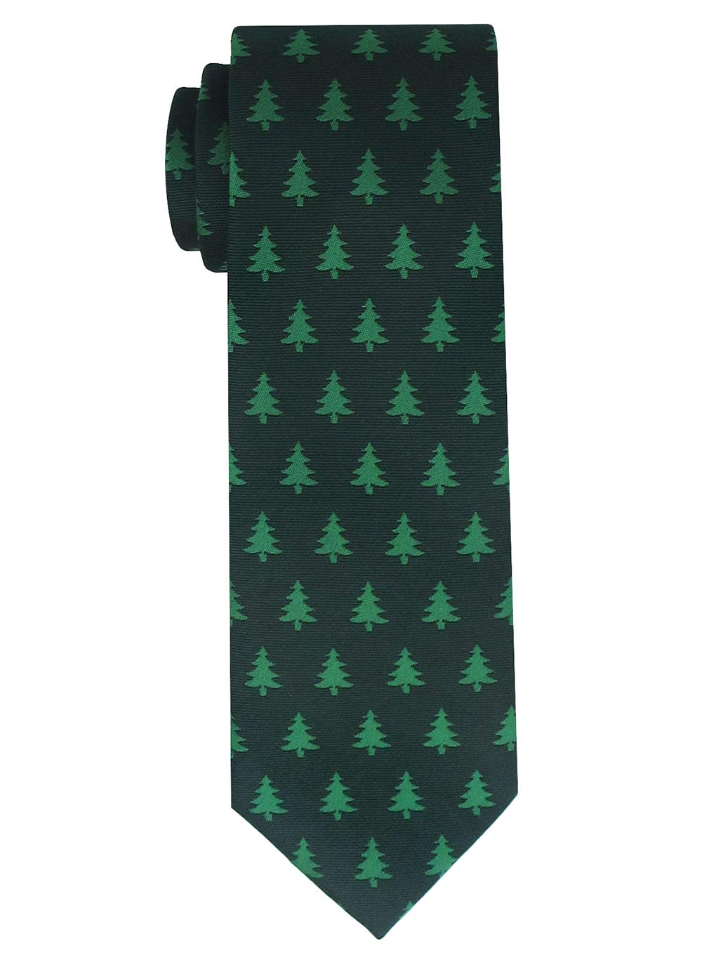 Kebocis Boys Christmas Ties Novelty Tree Ties for Kids Holiday Necktie, Green