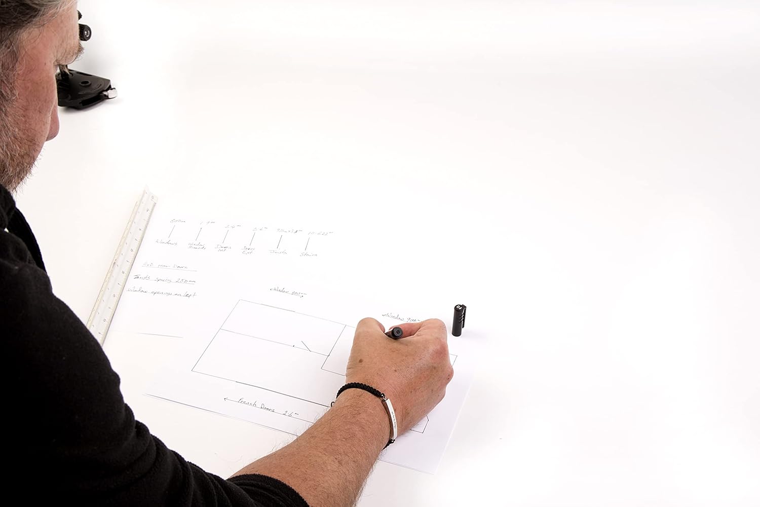 Zebra Zensations ブラックファインライナーペン テクニカル描画マーカー - パック 10-0.1mm