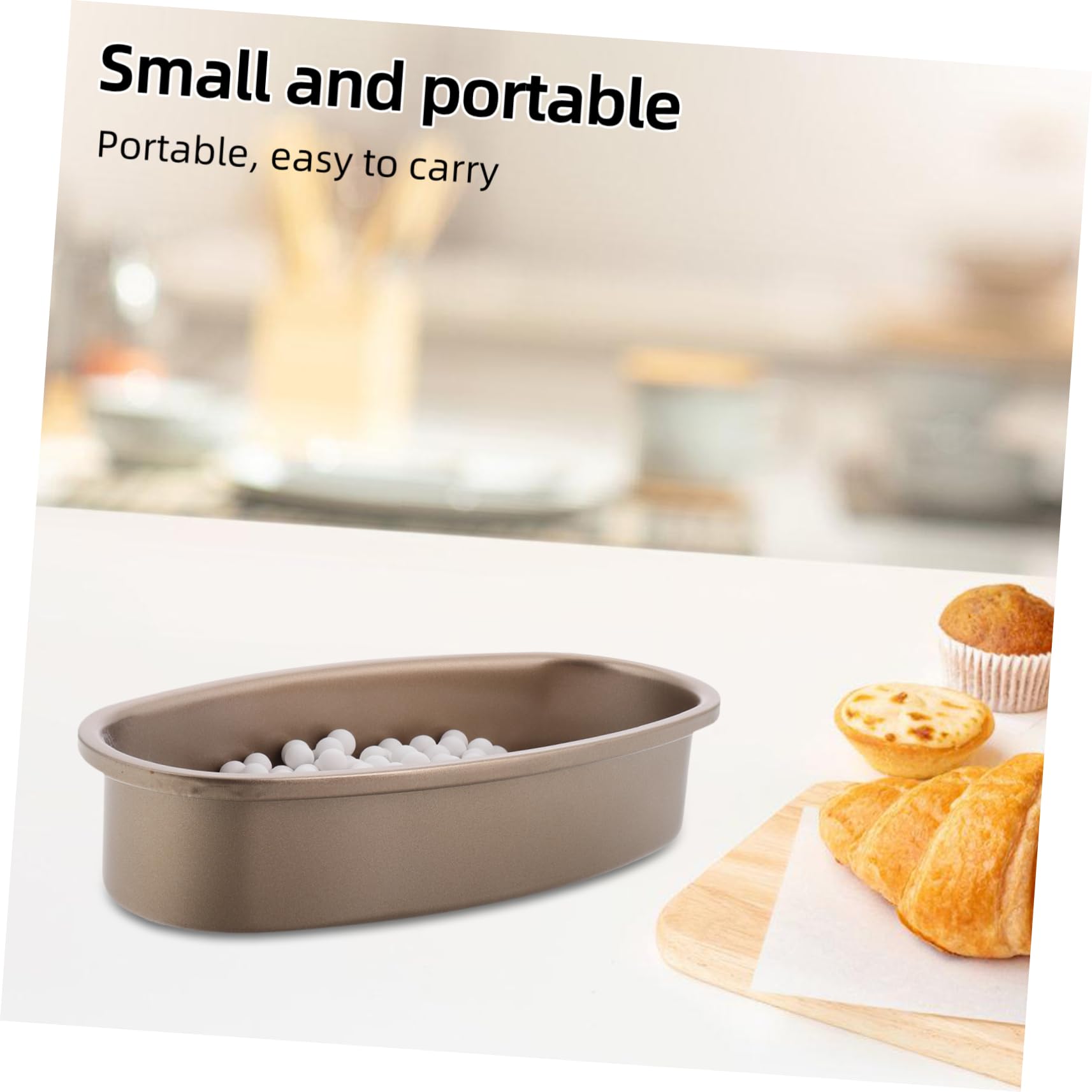 ULTECHNOVO Piedra para Horno Pan Reutilizable de Gres Beige 500 G | Juego de 1 Pieza, Bolsa de Tela y Bandeja Incluidas, Apto para Pan y Baguettes, Uso Doméstico