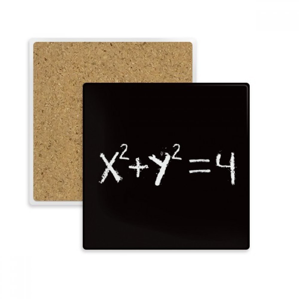Équation de la coupe dessous de verre absorbant multicolore et porte-pierre pour tasse