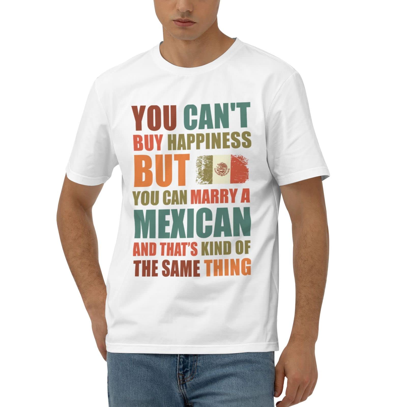 T-shirt drôles pour femmes célébrant l'amour et le bonheur mexicain